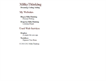 Tablet Screenshot of milkythinking.com